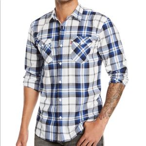 Levi’s Men’s Clemente Plaid Button-Up Shirt Regular Fit